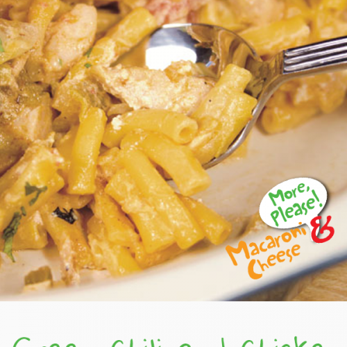 Green Chili and Chicken Mac & Cheese